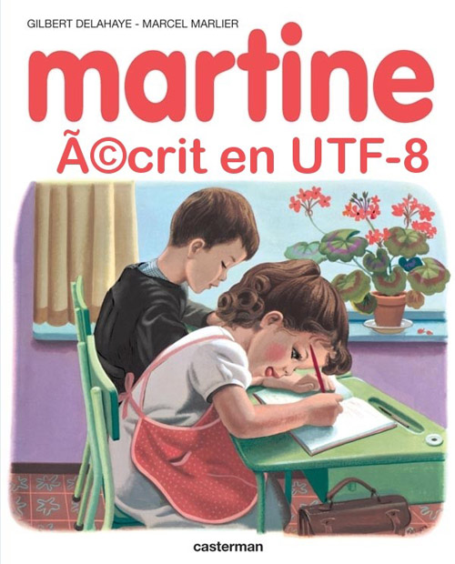 Martine écrit en Utf-8